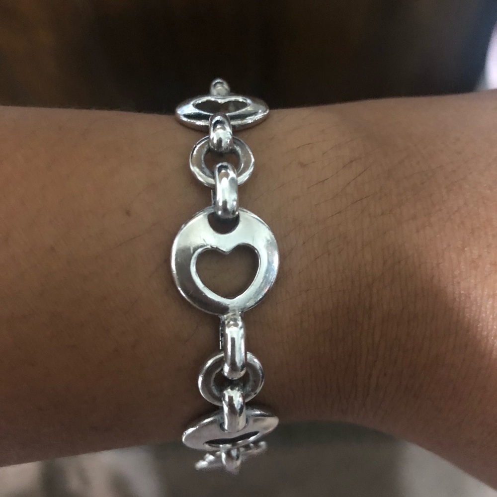 Tiffany and Co 1999 Open Heart Bracelet